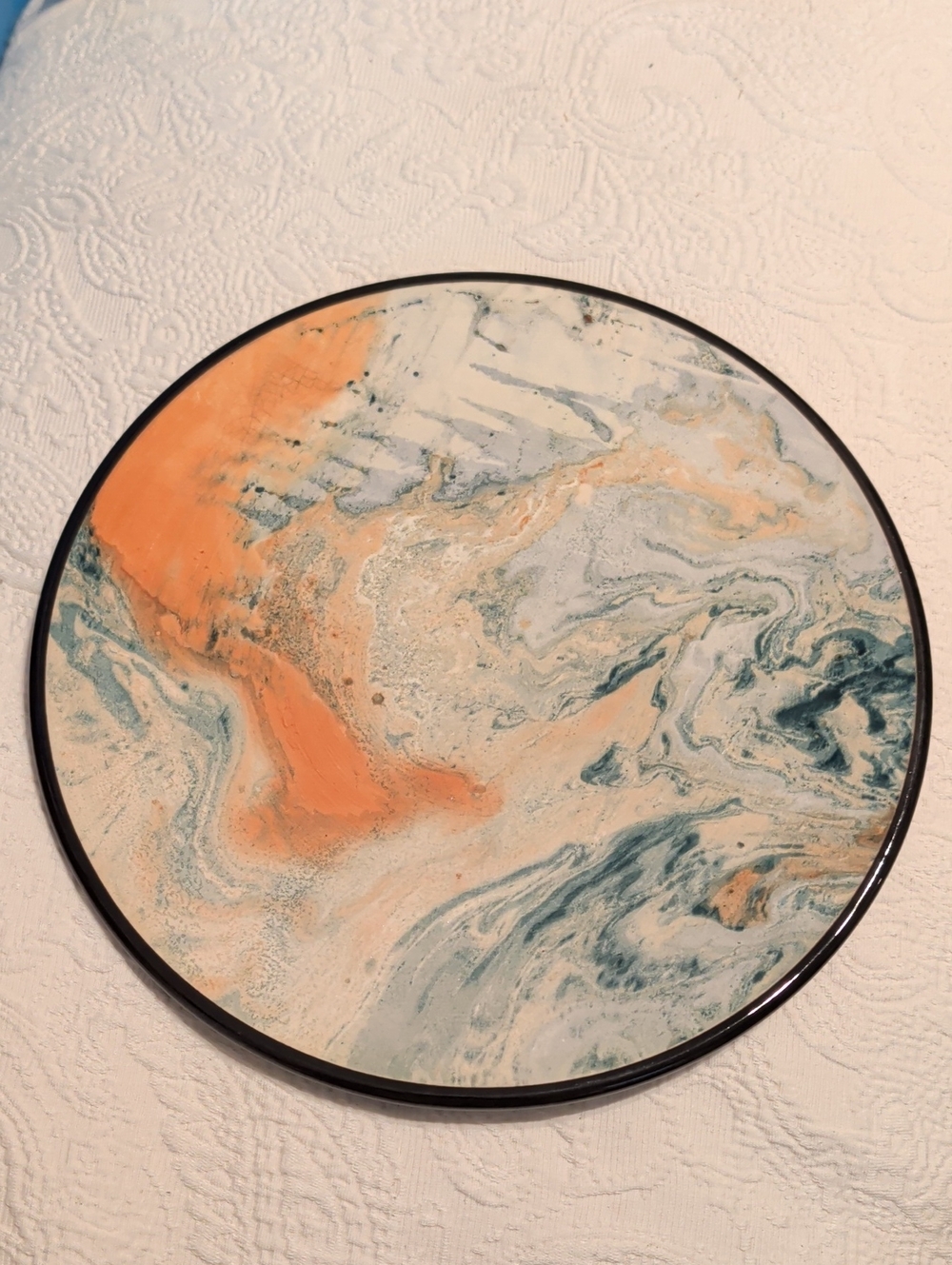 Jam Factory Pottery Marble Look Glaze Plate